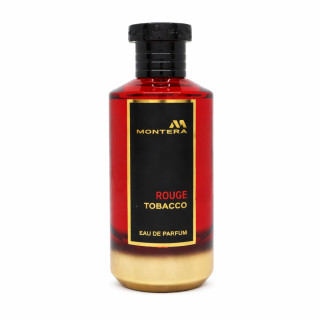 Fragrance World Montera Rouge Tobacco EDP 100 ml — toode eestvaates; lähivaade; valgel taustal