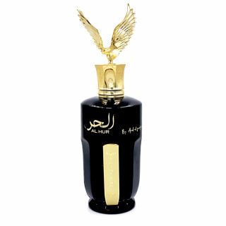 Lattafa Perfume Al Hur So Intense EDP 100 ml — товар спереди; крупный план; на белом фоне