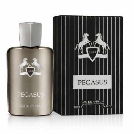 Fragrance World Pegasus EDP 100 ml — изображение товара; очень крупный план; на белом фоне