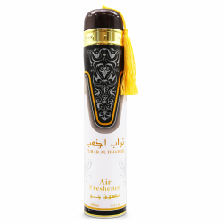 Lattafa Perfume Turab Al Dhahab 300 ml — toode eestvaates; lähivaade; valgel taustal