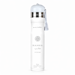 Lattafa Perfume Saheb Intense 300 ml — товар спереди; крупный план; на белом фоне