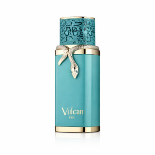 Fragrance World Vulcan Feu EDP 100 ml — produktvisning; fuld komposition; på hvid baggrund
