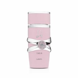 Lattafa Perfume Yara EDP 100 ml — товар спереди; полная композиция; на белом фоне