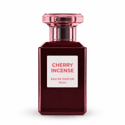 Fragrance World Cherry Incense EDP 80 ml — товар спереди; полная композиция; на белом фоне