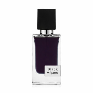 Fragrance World Black Afgano EDP 60 ml — прозрачный прямоугольный флакон с чёрной крышкой и белой этикеткой