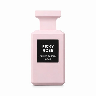 Fragrance World Picky Rose EDP 80 ml — product van voren; volledige compositie; op een witte achtergrond