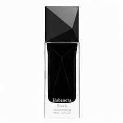 Aurora Scents Habanera Black EDP 80 ml — товар спереди; крупный план; на белом фоне