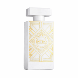 Fragrance World Intro Ivory Musk EDP 100 ml — produktas iš priekio; visa kompozicija; baltame fone