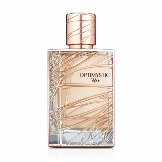 Fragrance World Optimystic for Her EDP 100 ml — товар спереди; крупный план; на белом фоне