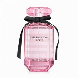 Fragrance World Rose Seduction Secret EDP 100 ml — toode eestvaates; täiskompositsioon; valgel taustal