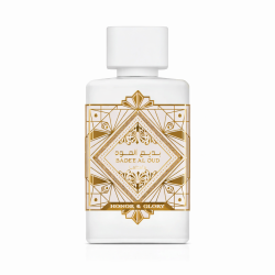 Lattafa Perfume Bade'e Al Oud Honor Glory EDP 100 ml — товар спереди; полная композиция; на белом фоне