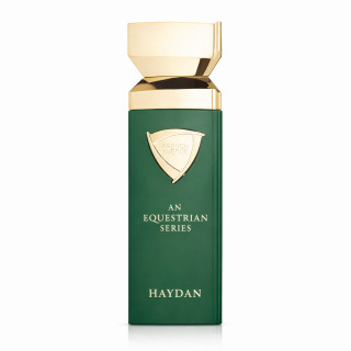 Fragrance World An Equestrian Series Haydan EDP 100 ml — товар спереди; крупный план; на белом фоне