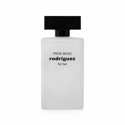 Fragrance World Prive Musc Redriguez EDP 100 ml — προϊόν από μπροστά; πλήρης σύνθεση; σε λευκό φόντο
