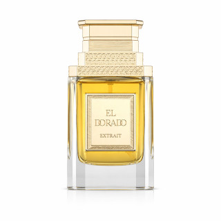 Fragrance World El Dorado Extrait Extrait de Parfum 100 ml — produkt sett forfra; full komposisjon; på hvit bakgrunn
