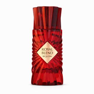 Fragrance World Royal Blend Sequoia EDP 100 ml — product van voren; close-up; op een witte achtergrond