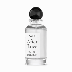 Fragrance World No.4 After Love EDP 100 ml — prodotto visto frontalmente; composizione completa; su sfondo bianco