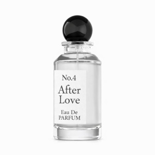 Fragrance World No.4 After Love EDP 100 ml — produkt framifrån; fullständig komposition; på vit bakgrund