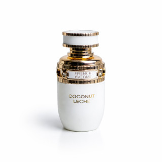 Fragrance World Coconut Leche EDP 80 ml — productweergave; ruime compositie; op een witte achtergrond; ruimste kadrering