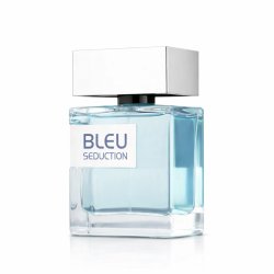 Fragrance World Bleu Seduction EDP 100 ml — товар спереди; полная композиция; на белом фоне