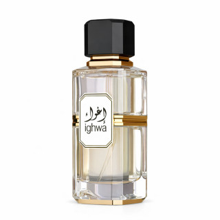 Fragrance World Ighwa EDP 100 ml — product van voren; close-up; op een witte achtergrond