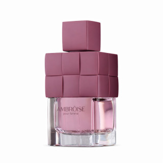 Fragrance World Ambroise Pour Femme EDP 100 ml — product van voren; volledige compositie; op een witte achtergrond