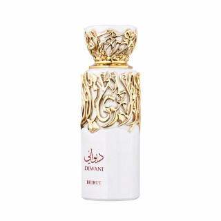 Fragrance World Diwani Beirut EDP 100 ml — produktas iš priekio; visa kompozicija; baltame fone