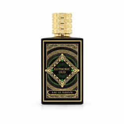 Fragrance World Euphoria Oud EDP 100 ml — товар спереди; полная композиция; на белом фоне