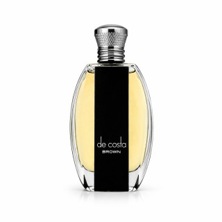 Fragrance World De Costa Brown EDP 100 ml — product van voren; volledige compositie; op een witte achtergrond