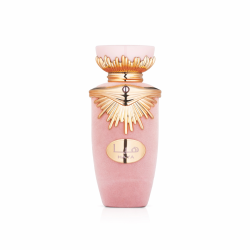 Lattafa Perfume Haya EDP 100 ml — produkt sett forfra; vid komposisjon; på hvit bakgrunn