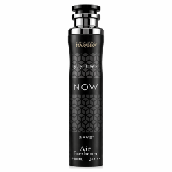 Lattafa Perfume NOW Rave 300 ml — product van voren; close-up; op een witte achtergrond
