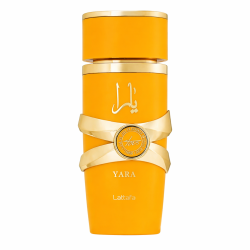Lattafa Perfume Yara Tous EDP 100 ml — товар спереди; крупный план; на белом фоне