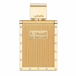 Lattafa Perfume The Kingdom Man EDP 100 ml — товар спереди; крупный план; на белом фоне