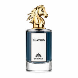 Fragrance World Blazing EDP 100 ml — tuote edestä; lähikuva; valkoisella taustalla
