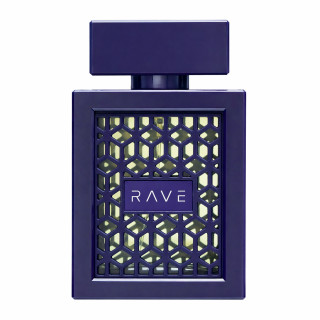 Lattafa Perfume Rave Now Intense EDP 100 ml — produkt set forfra; nærbillede; på hvid baggrund