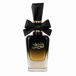 Lattafa Perfume Bint Hooran EDP 100 ml — produktas iš priekio; artimas vaizdas; baltame fone