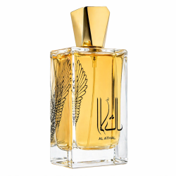 Lattafa Perfume Al Athal EDP 100 ml — produkt set forfra; nærbillede; på hvid baggrund