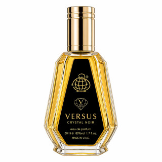 Fragrance World Versus Crystal Noir EDP 50 ml — toode eestvaates; lähivaade; valgel taustal