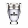 Fragrance World Marque 125 EDP 25 ml — produs văzut din față; compoziție completă; pe fundal alb