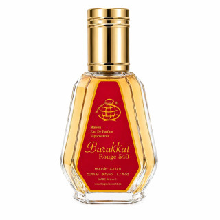 Fragrance World Barakkat Rouge 540 EDP 50 ml — товар спереди; крупный план; на белом фоне
