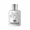 Fragrance World Marque 117 EDP 25 ml — wysoki srebrny flakon z zaokrąglonymi ramionami i emblematem koni