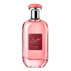 Lattafa Perfume Mousuf Wardi EDP 100 ml — товар спереди; крупный план; на белом фоне