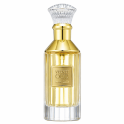Lattafa Perfume Velvet Oud EDP 100 ml — товар спереди; крупный план; на белом фоне