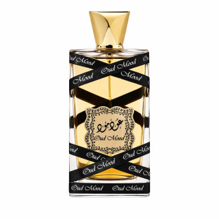 Lattafa Perfume Oud Mood EDP 100 ml — product van voren; close-up; op een witte achtergrond