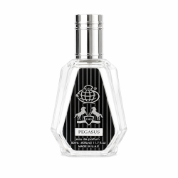 Fragrance World PEGASUS EDP 50 ml — товар спереди; полная композиция; на белом фоне