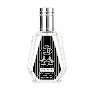 Fragrance World PEGASUS EDP 50 ml — товар спереди; полная композиция; на белом фоне
