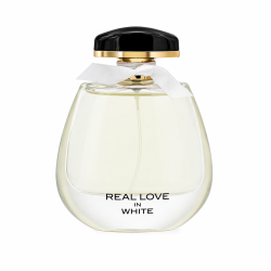 Fragrance World Real Love In White EDP 100 ml — produkt set forfra; fuld komposition; på hvid baggrund