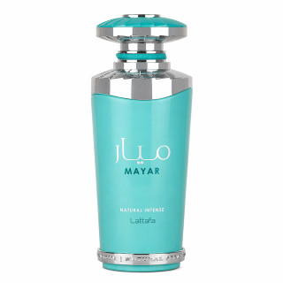 Lattafa Perfume Mayar Natural Intense EDP 100 ml — товар спереди; крупный план; на белом фоне