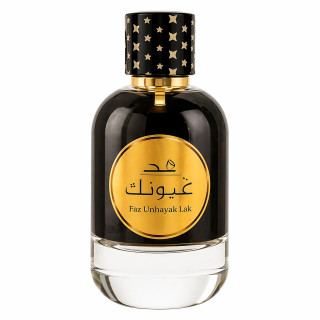 Lattafa Perfume Fid Uyonik Sehr EDP 100 ml — товар спереди; крупный план; на белом фоне
