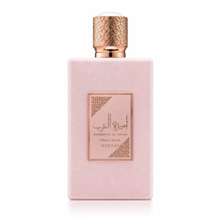 Lattafa Perfume Ameerat Al Arab Prive Rose EDP 100 ml — product van voren; close-up; op een witte achtergrond