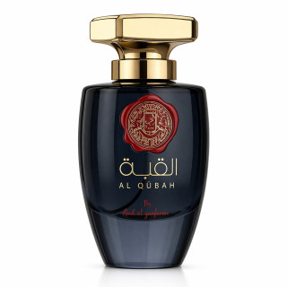 Lattafa Perfume Al QUBAH EDP 100 ml — товар спереди; крупный план; на белом фоне
